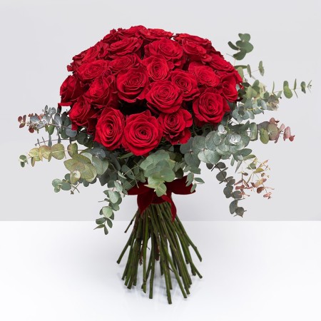 Μπουκέτο Με 40 Κόκκινα Τριαντάφυλλα