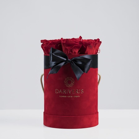 Forever Roses Red In Velvet Box